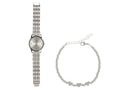 AURIOL Uhren- und Schmuckset mit silbernem Armband
