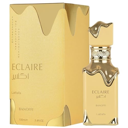 Lattafa Eclaire Banoffi Eau de Parfum Spray 3.4 oz Pack of 1