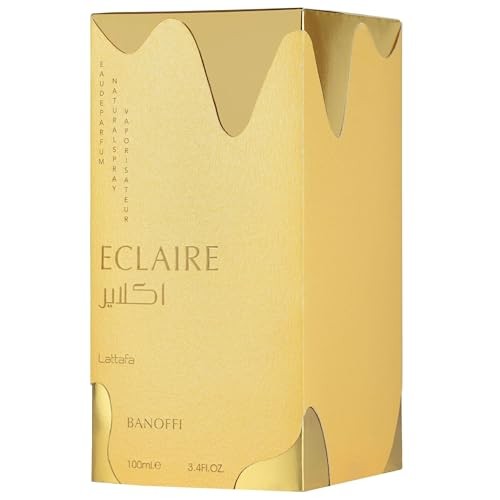 Lattafa Eclaire Banoffi Eau de Parfum Spray 3.4 oz Pack of 1