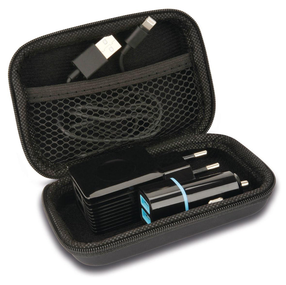 Cartrend USB-Reiseset Lightning, 12 V, 4-teilig