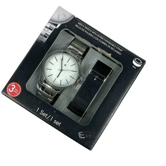 AURIOL Uhren- und Schmuckset mit silbernem Armband