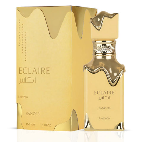 Lattafa Eclaire Banoffi Eau de Parfum Spray 3.4 oz Pack of 1